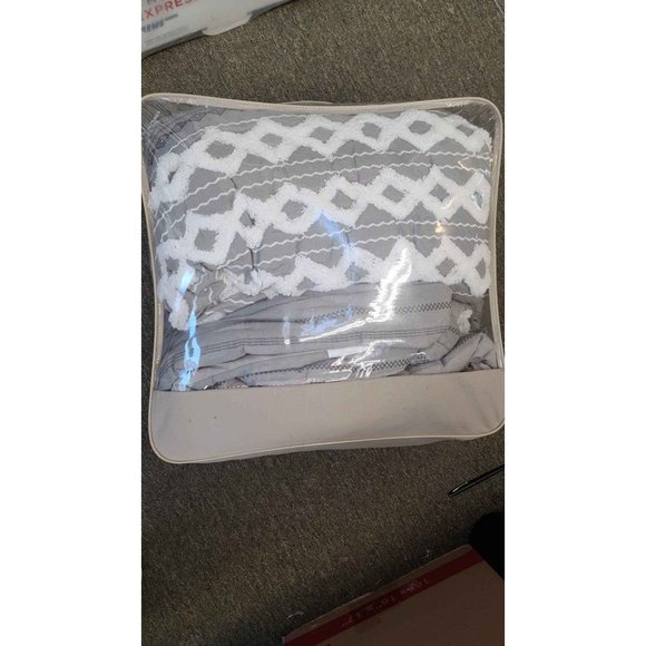 Ink & Ivy Cotton Gray Full/Queen 3pc Comforter Set - Picture 4 of 4